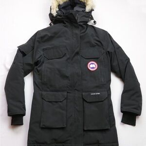 Canada Goose Black Fur Hooded Down Jacket 🚀🚀